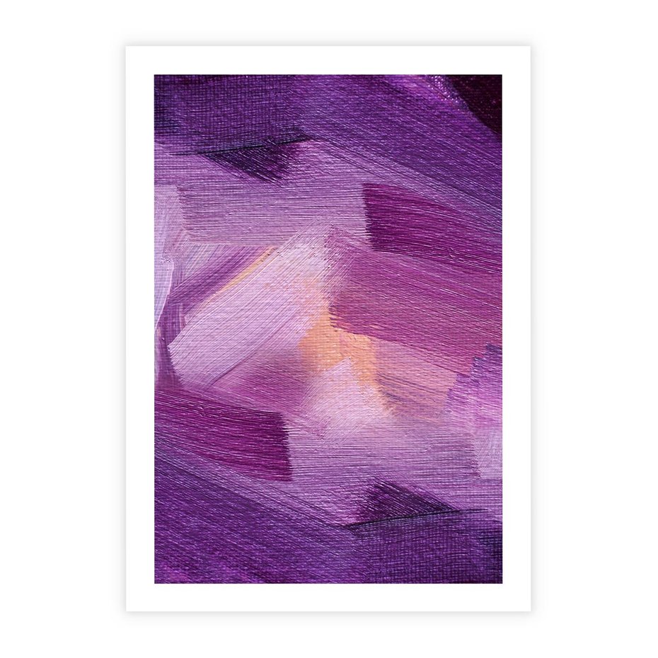 Plakat bez ramy 21x30 - Abstrakcyjna gra kolorów - abstrakcja, akwarela