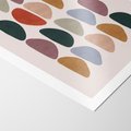 Plakat bez ramy 21x30 - Granice Boho - abstrakcyjny obraz, geometryczna kompozycja