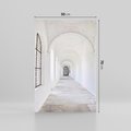 Obraz na płótnie 50x70 - Architektoniczne Przejście - architektura, korytarz