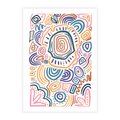 Plakat bez ramy 40x50 - Eksploracja Etnicznych Granic - kolorowe etniczne wzory, tęczowe żywe kolory