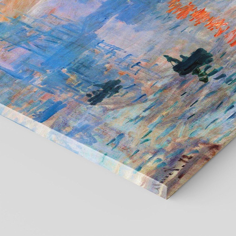 Obraz na płótnie 60x60 - Impresja Wschód Słońca 1872, Claude Monet - Reprodukcja - reprodukcja, obraz na płótnie
