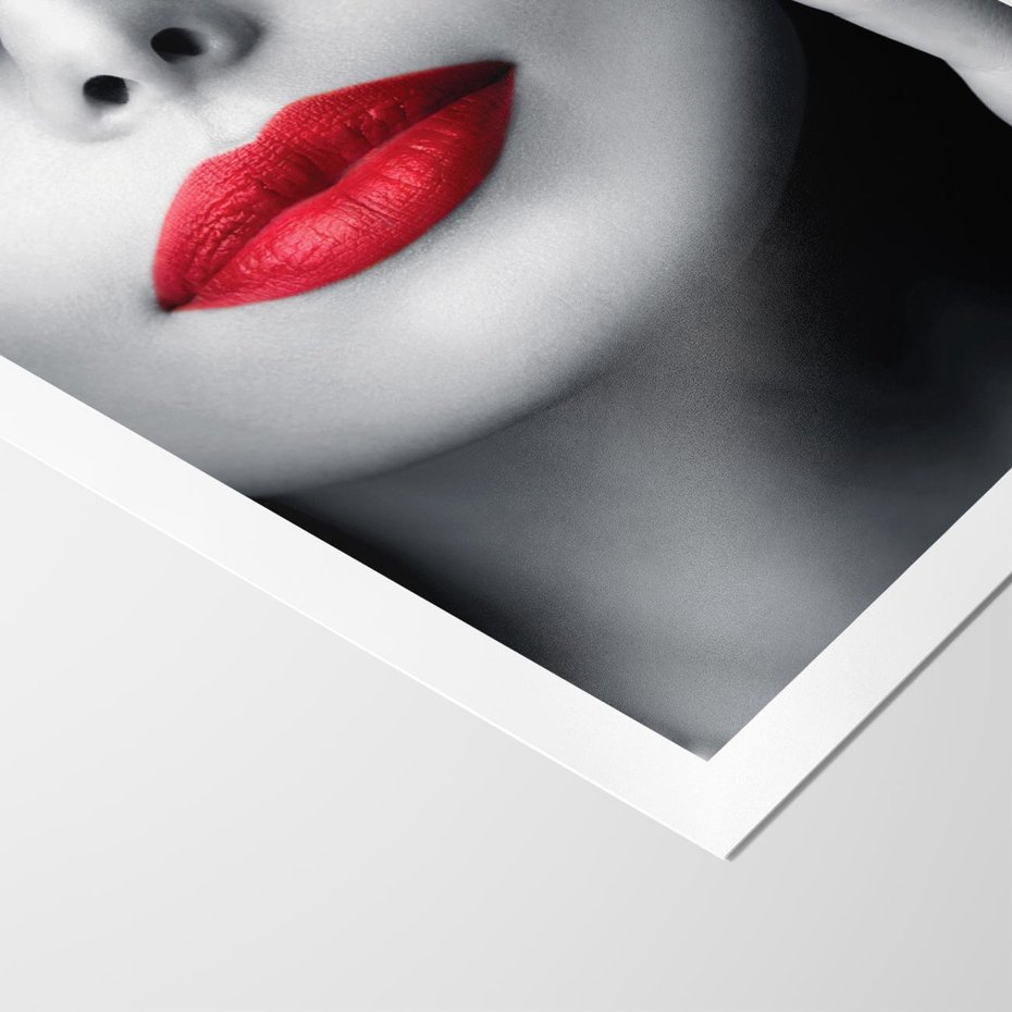 Plakat bez ramy 40x50 - Piękno usta i szminka - usta, szminka