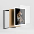 Plakat w ramie 40x50 - Elegancja Jaguarowej Pantery - jaguar, pantera - rama czarna