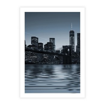 Plakat bez ramy 40x50 - Nocne pejzaże miasta - miasto, nocą