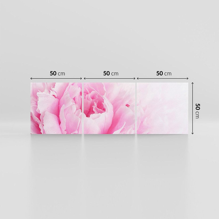 Obraz na płótnie 150x50 - Kwiatowa harmonia - kwiaty