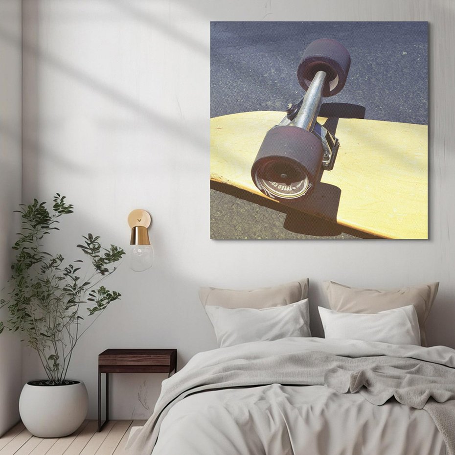 Obraz na płótnie 40x40 - Deskorolka - Sztuka Na Kółkach - deskorolka, skateboard