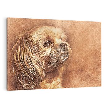 Obraz na płótnie 100x70 - Sztuka abstrakcyjna: Pies - pies, sztuka