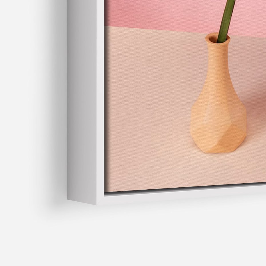 Obraz w ramie 50x70 - Egzotyczna monstera - monstera, liść - rama biała