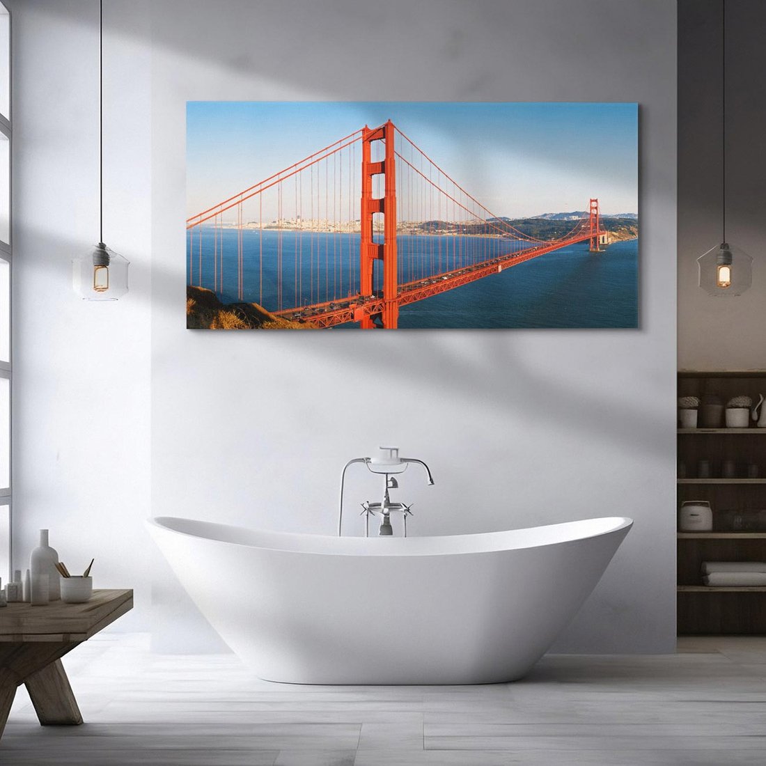 Obraz na płótnie 120x60 - Golden Gate San Francisco - Golden Gate, San
