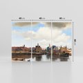 Obraz na płótnie 120x80 - "View of Delft" Johann Vermeer (1660–1661) - Reprodukcja - reprodukcja, obraz na płótnie