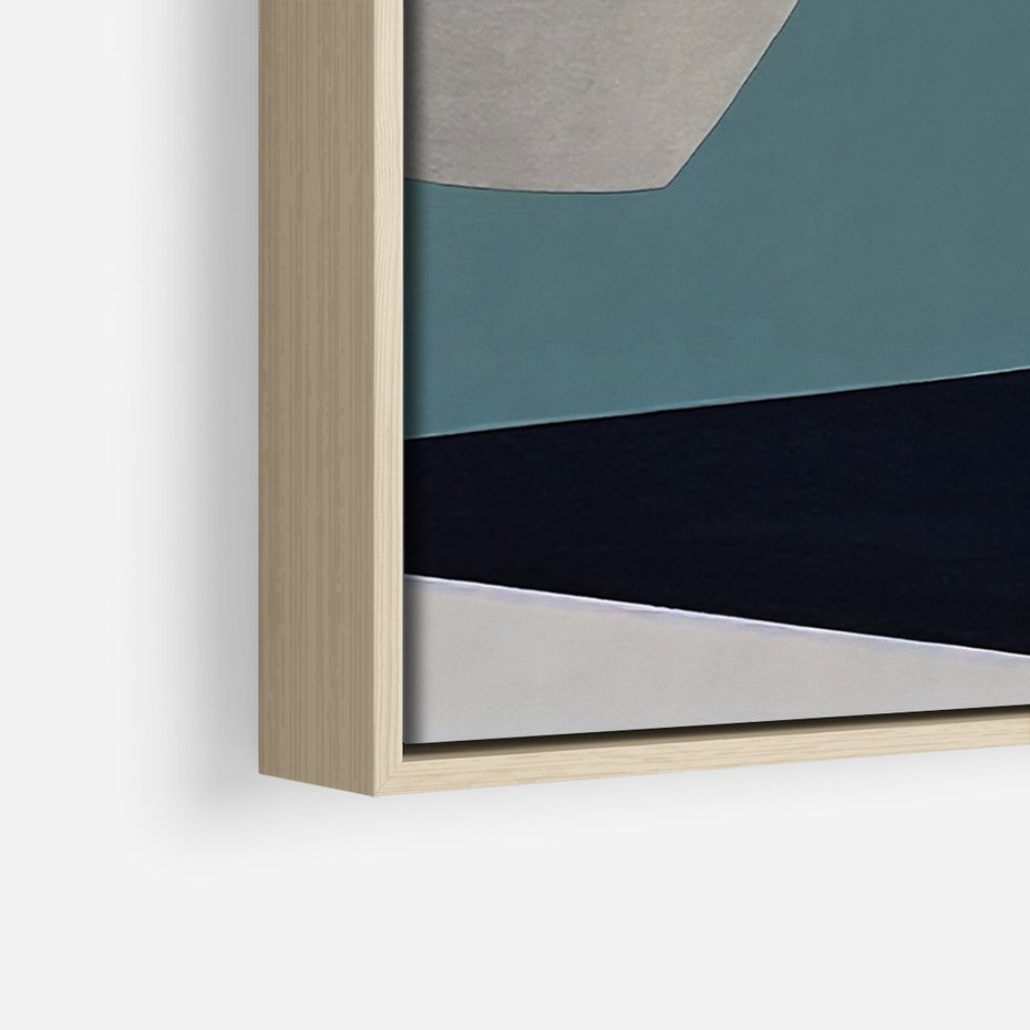 Obraz w ramie 80x120 - Szare Tło Plam - abstrakcyjne plamy, kształty - rama drewno