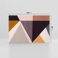 Obraz na płótnie 120x80 - Trójkąty Wnętrz - abstrakcja, geometryczne kształty