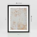 Plakat w ramie 40x50 - Beżowa Ściana z Łuszczącą Się Farbą - stara ściana, beżowa - rama czarna