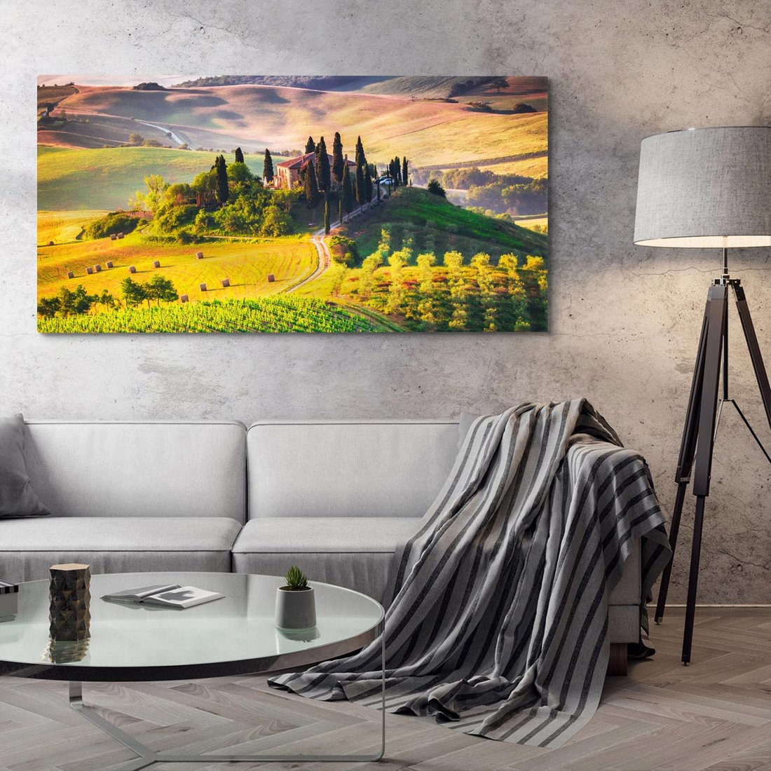 Obraz na płótnie 120x60 - Pejzaż w perspektywie - pejzaż, perspektywa