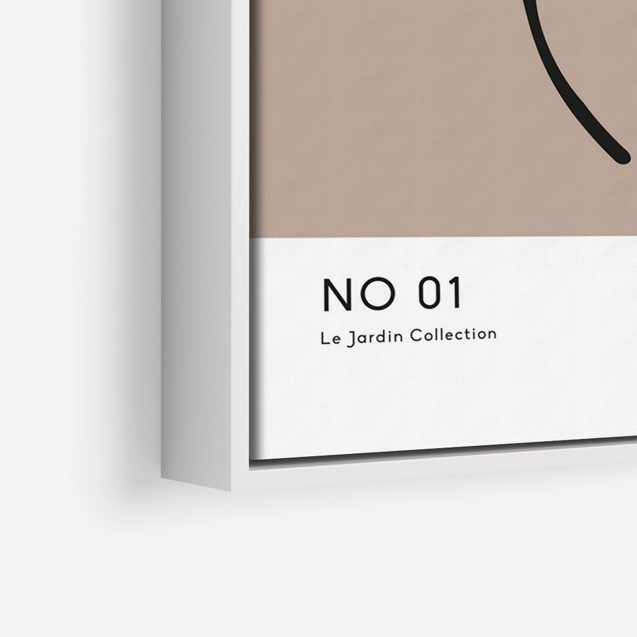 Obraz w ramie 50x70 - Botaniczne wymysły - sztuka boho, plakat - rama biała