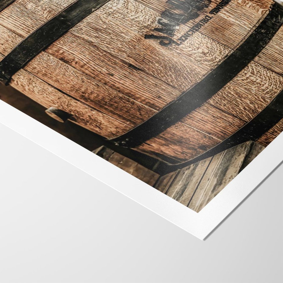 Plakat bez ramy 21x30 - Rustykalna Whisky - beczka whiskey, jack daniel's