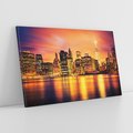 Obraz na płótnie 100x70 - Zachód słońca w Nowym Jorku - Nowy Jork, zachód