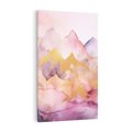 Obraz na płótnie 50x70 - Pastelowe Wzgórza - pastelowe, różowe góry