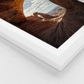Plakat w ramie 40x50 - Magia pustynnego kanionu - pustynia, kanion - rama biała