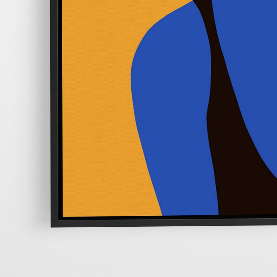 Obraz w ramie 70x100 - Zaklęte Zniknięcie - sztuka nowoczesna, plakat - rama czarna