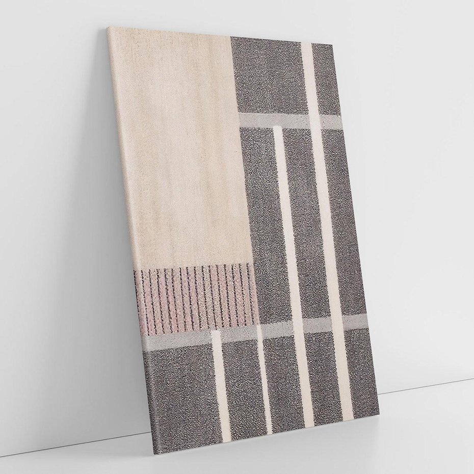 Obraz na płótnie 80x120 - Harmonia skradzionych odcieni - symetryczne, geometryczne pasy