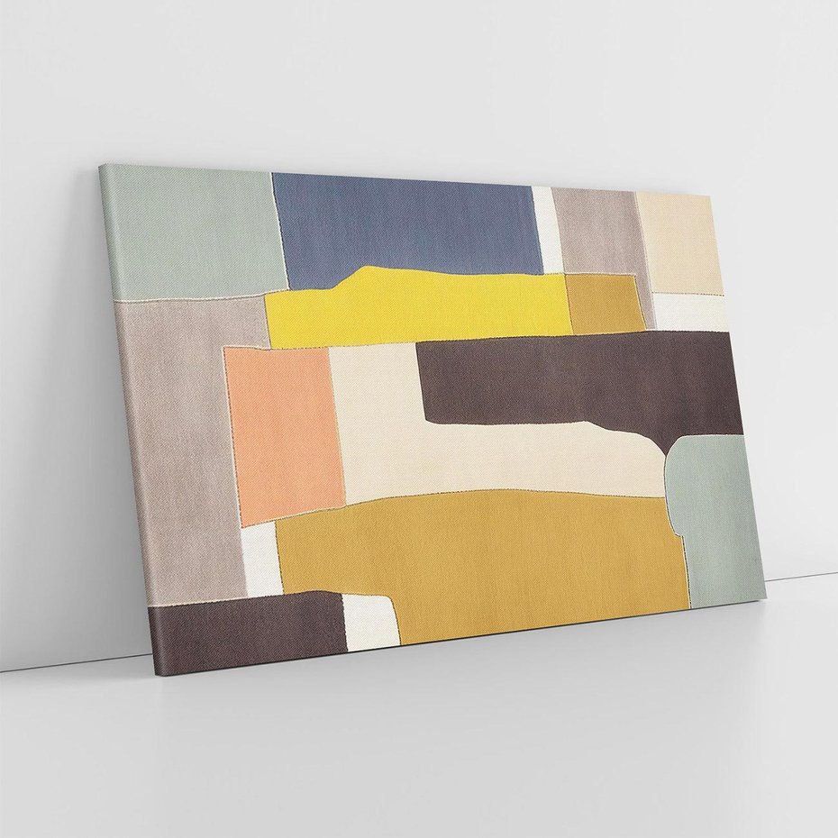 Obraz na płótnie 100x70 - Pasy Abstrakcji - kolorowe pasy, plamy koloru