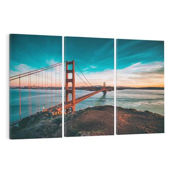 Obraz na płótnie 120x80 - Złoty Gate: majestatyczny most Ameryki - Golden Gate, most