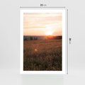 Plakat bez ramy 21x30 - Łąka we Wschodzącym Słońcu: Magia Poranka - łąka, krajobraz
