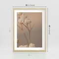 Plakat w ramie 30x40 - Subtelna gipsówka - gipsówka, suche - rama drewno
