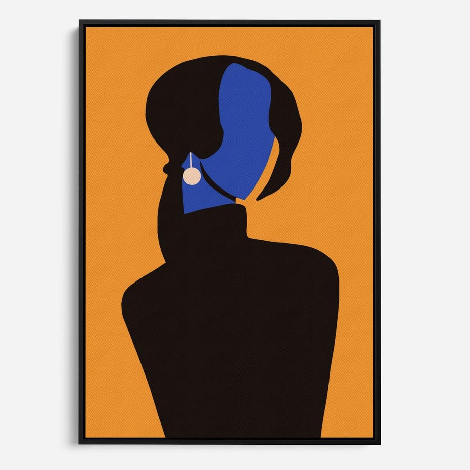 Obraz w ramie 70x100 - Transformacja Form - sztuka nowoczesna, plakat - rama czarna