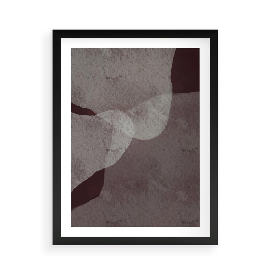 Plakat w ramie 50x70 - Obce Odcienie - mroczny plakat, nowoczesne wnętrza - rama czarna