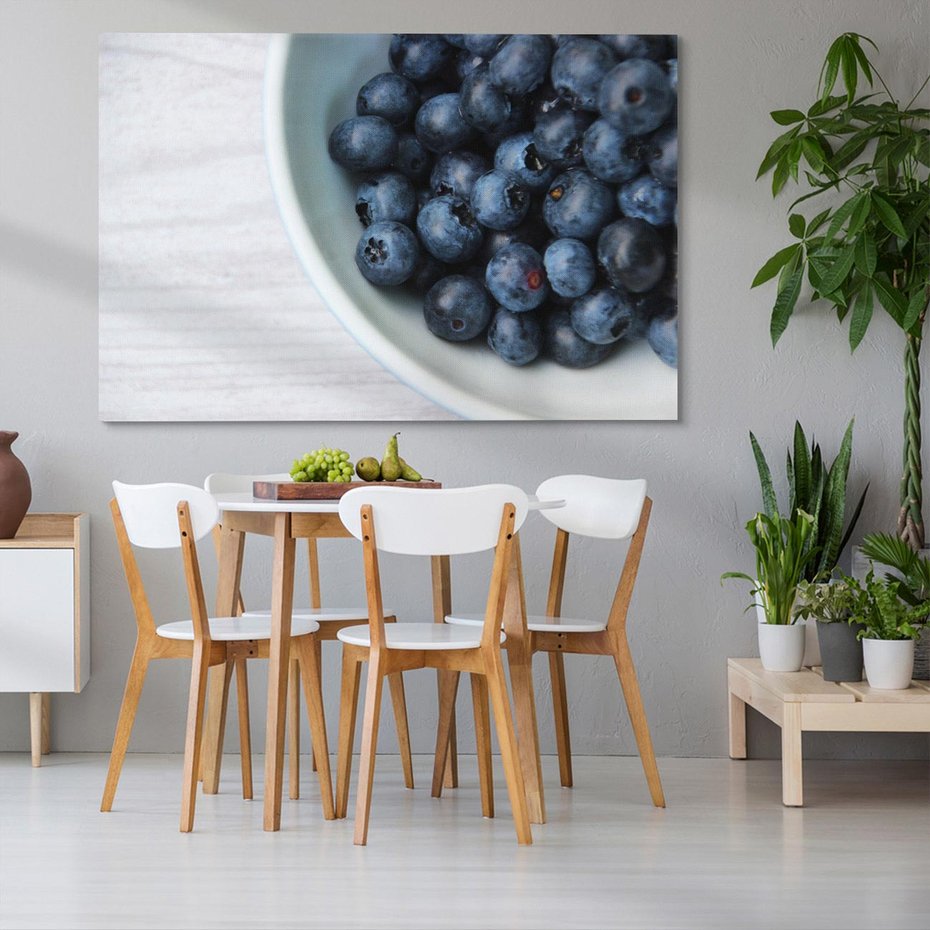 Obraz na płótnie 100x70 - Borówki Leśna Harmonia - borówki, owoce