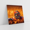 Obraz na płótnie 50x50 - Na Torze Wyścigowym Motocyklowe Zmagania - motocyklista, wyścig
