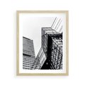 Plakat w ramie 40x50 - Fotografia Wieżowców - architektura, budynki - rama drewno