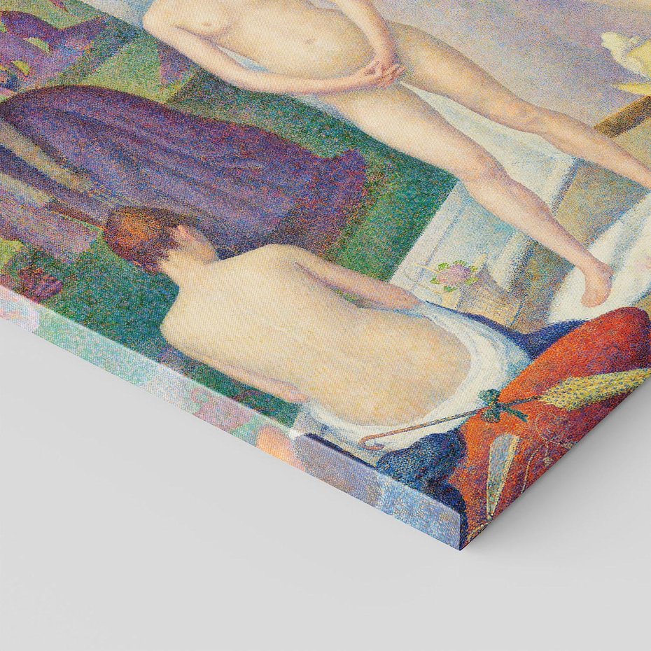 Obraz na płótnie 50x50 - "Modelki" (ok. 1886–1888) Georges Seurat - Reprodukcja - reprodukcja, obraz na płótnie