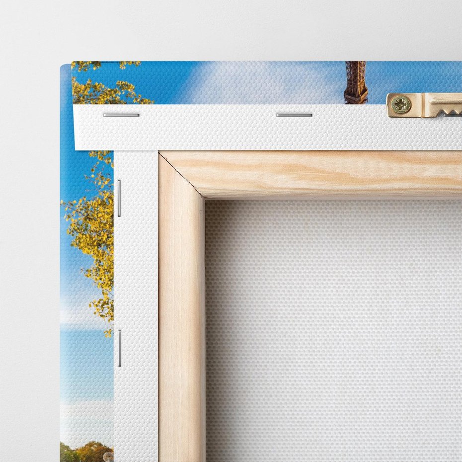 Obraz na płótnie 50x50 - Romantyczny Paryż pod Wieżą Eiffla - Paryż, Wieża