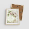 Plakat w ramie 40x50 - Orchidea w Spa - orchidea, kwiaty - rama drewno