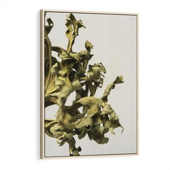 Obraz w ramie 80x120 - Odejście pory deszczowej - suche, trawy - rama drewno