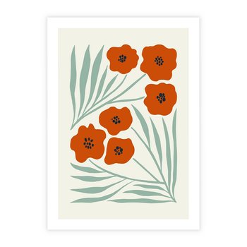 Plakat bez ramy 21x30 - Makowe Odkrycie - czerwone kwiaty, maki