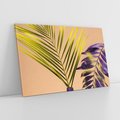 Obraz na płótnie 120x80 - Delikatne Piękno - palma, pastele