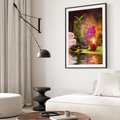 Plakat bez ramy 30x40 - Światło Świecących Kwiatów w Spa - spa, świaca