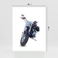 Plakat bez ramy 30x40 - Motocykl w ruchu - motor, bike