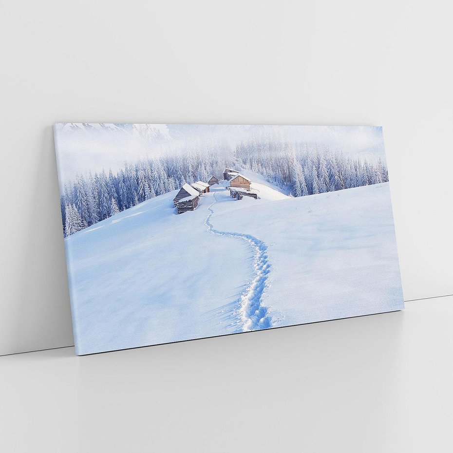 Obraz na płótnie 140x70 - Magia zimowych gór - zima, góry