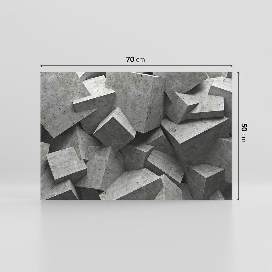 Obraz na płótnie 70x50 - Abstrakcja w Trzech Wymiarach - 3D, abstrakcja