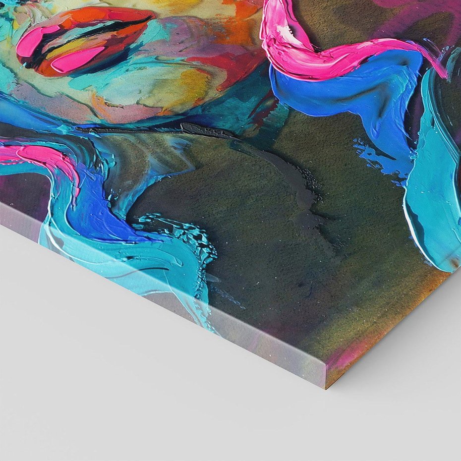 Obraz na płótnie 70x100 - Bujna Ekspresja - grafika komputerowa, przypomina obraz olejny