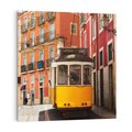 Obraz na płótnie 50x50 - Urok tramwaju w Lizbonie - Lizbona, tramwaj