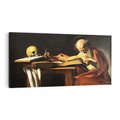 Obraz na płótnie 120x60 - "Św. Hieronim piszący" (1606), Caravaggio - Reprodukcja - reprodukcja, obraz na płótnie