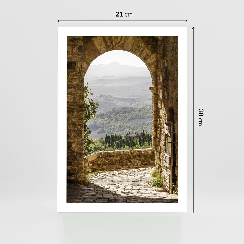 Plakat bez ramy 21x30 - Słoneczne Piękno Włoch i Prowansji - Włochy, Prowansja