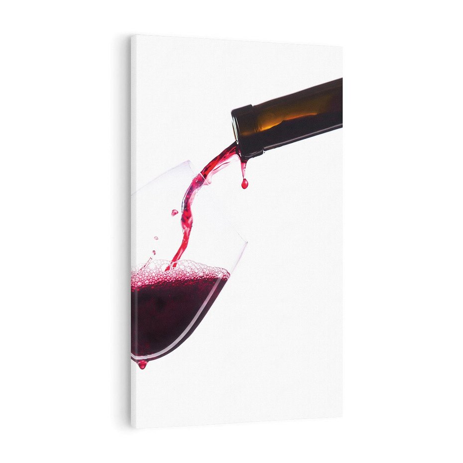 Obraz na płótnie 70x100 - Radość w smaku wina - wino