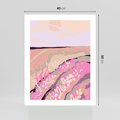 Plakat bez ramy 40x50 - Harmonijny Świt - pastelowy krajobraz, nowoczesny plakat
